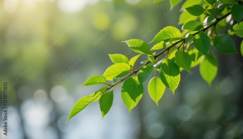 Sunlit green leaves forest nature photography serene environment close-up view freshness Sunlit green leaves forest nature photography serene environment close-up view freshness
