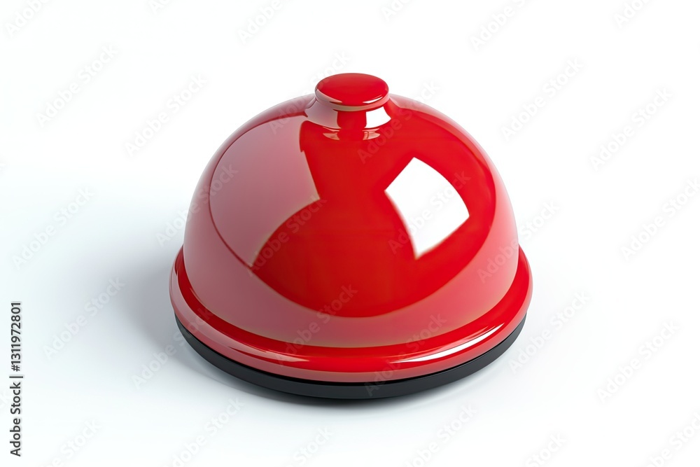 Vibrant Image of Call Bell Isolated on White Background, High Detail, 8K Vibrant Image of Call Bell Isolated on White Background, High Detail, 8K