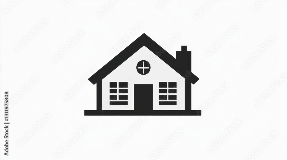 Simple House Icon Graphic, Vector Illustration, Home Symbol, Digital Design Simple House Icon Graphic, Vector Illustration, Home Symbol, Digital Design