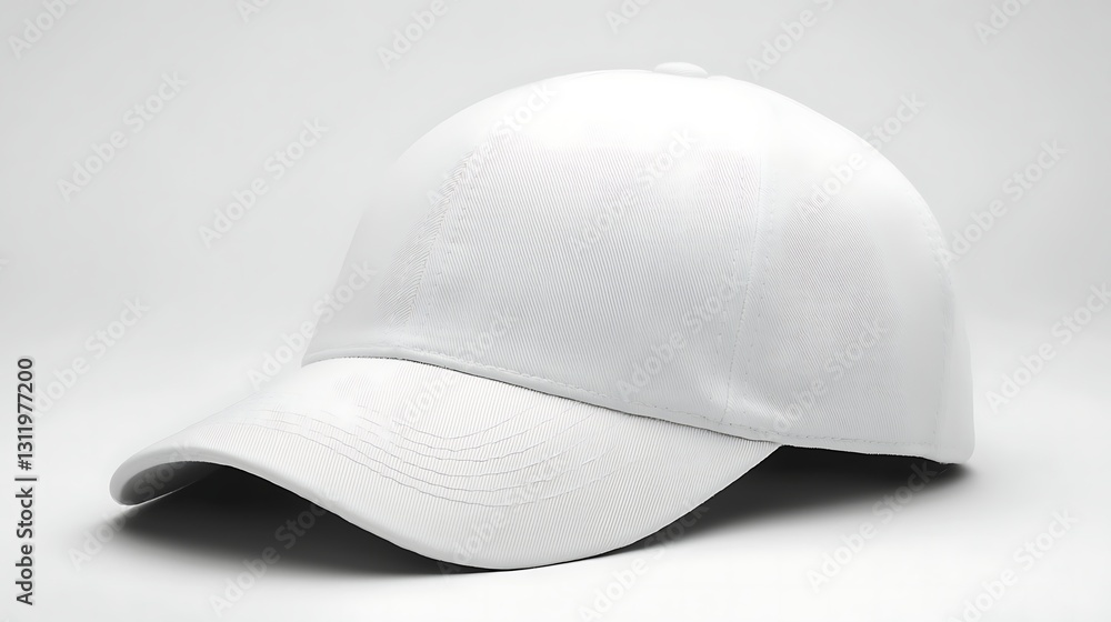 Fototapeta premium Blank white baseball cap (1)