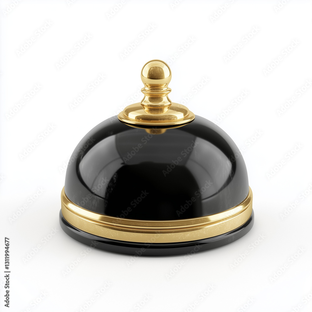 The Timeless Hotel Service Bell: A Shiny Bell Isolated on a Clean White Canvas, service bell on white background The Timeless Hotel Service Bell: A Shiny Bell Isolated on a Clean White Canvas, service bell on white background