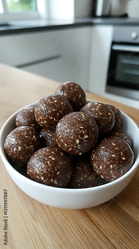 Sesame Energy Balls in Bowl Sesame Energy Balls in Bowl