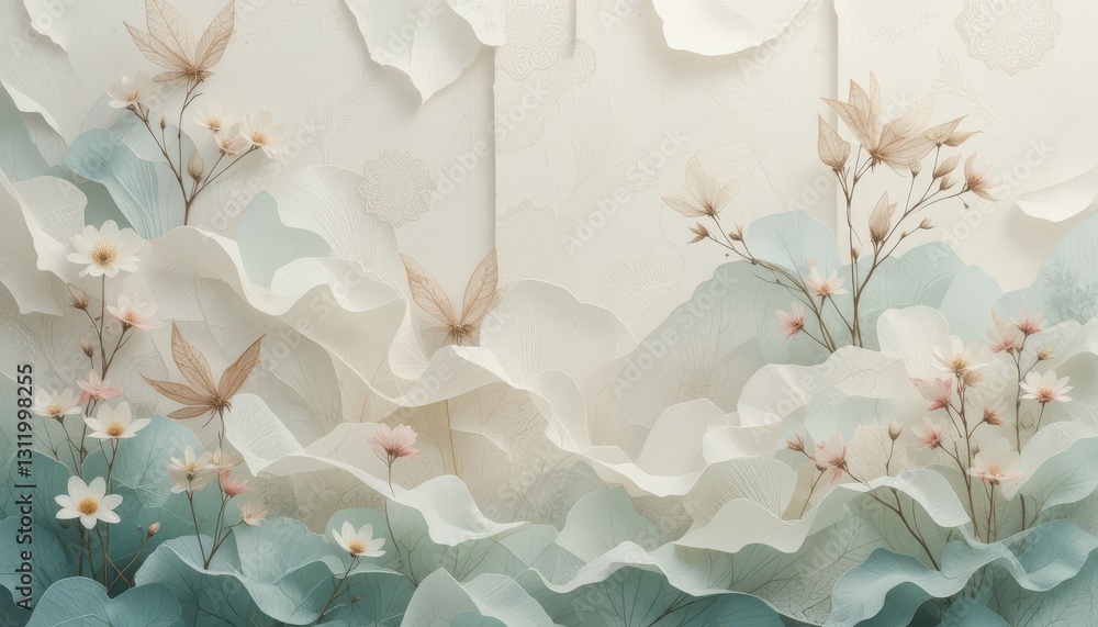 Floral fantasy art digital design nature serene environment close-up conceptual beauty Floral fantasy art digital design nature serene environment close-up conceptual beauty