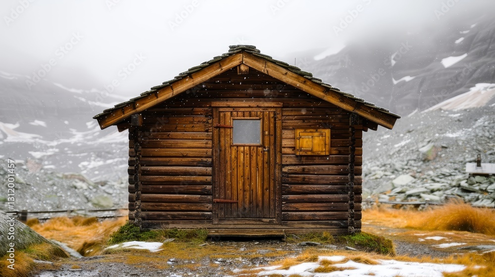 Cozy Rustic Wooden Cabin in Serene Natural Landscape for Virtual Meeting Background Cozy Rustic Wooden Cabin in Serene Natural Landscape for Virtual Meeting Background
