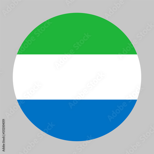 Flag of Sierra Leone round shape, national symbol Free Download Flag of Sierra Leone round shape, national symbol - GFXLoad
