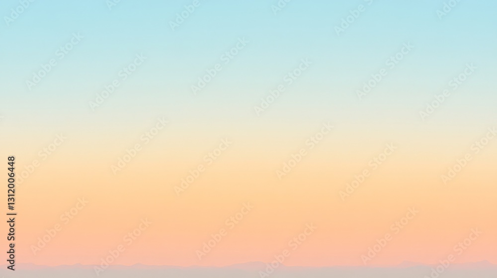 Smooth Ombré Blue Background with Soft Golden Light Smooth Ombré Blue Background with Soft Golden Light
