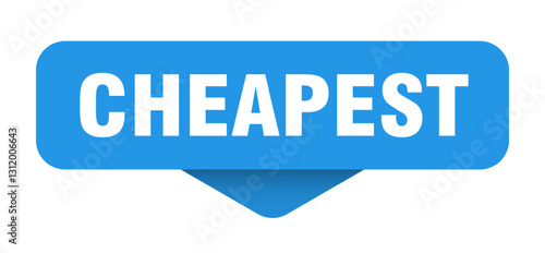 cheapest sticker. cheapest sign on transparent background