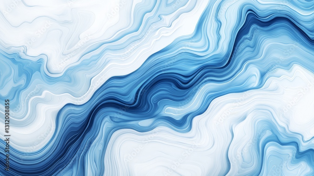 Fototapeta premium Blue Gradient Abstract Background with Smooth Texture