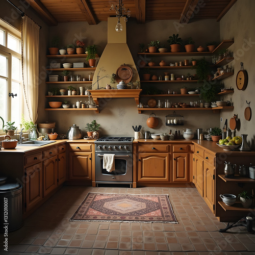 modern kitchen interior