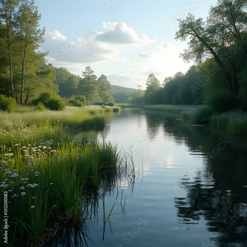 lake in the park