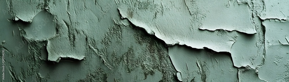 Obraz premium Layered paint peeling off of a textured wall surface