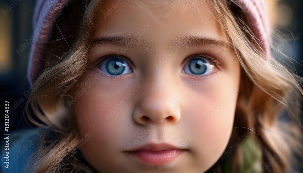 A sunny day features a young child with blue eyes, cozy clothes, and a joyful smile. A sunny day features a young child with blue eyes, cozy clothes, and a joyful smile.