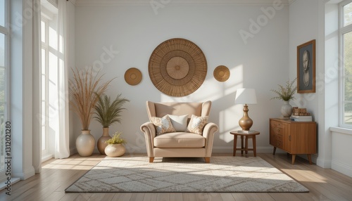 Cozy living room design modern home interior decor bright space aesthetic inspiration