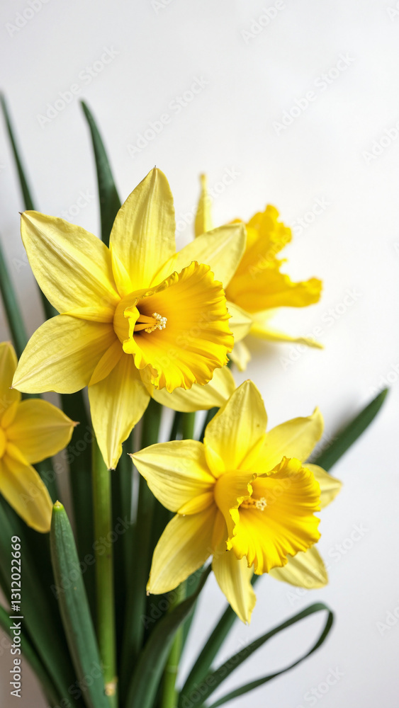 Vibrant Daffodils Close-Up: A Stunning Stock Photo for Spring Celebrations, Floral Decor, and Nature-Themed Marketing Materials Vibrant Daffodils Close-Up: A Stunning Stock Photo for Spring Celebrations, Floral Decor, and Nature-Themed Marketing Materials