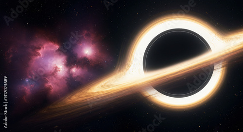 Stunning Black Hole Devouring a Star in Deep Space