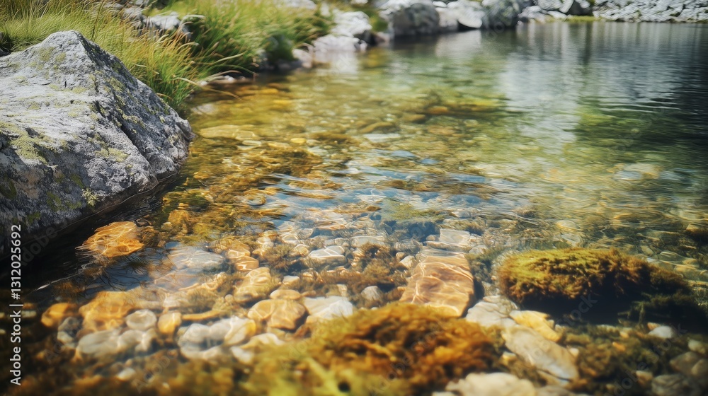 Clear and bottomless mountain streams Clear and bottomless mountain streams