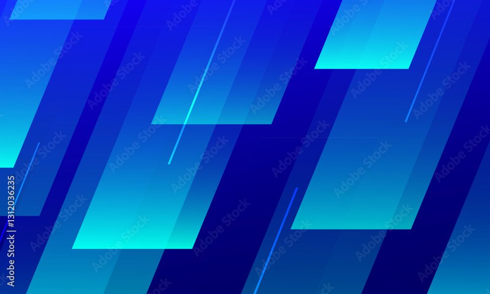 Fototapeta premium Abstract blue geometric shapes background. Eps10 vector