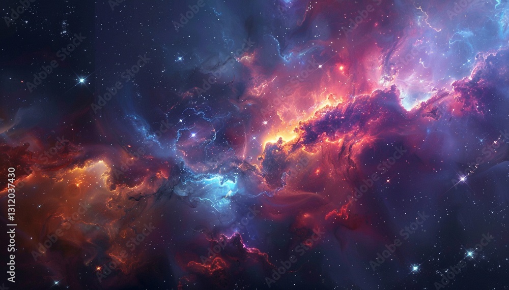 A highly detailed abstract nebula design for wallpaper A highly detailed abstract nebula design for wallpaper