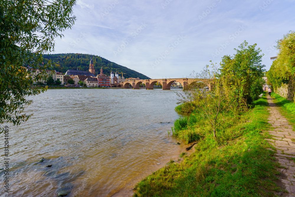 Old Stone Bridge, in Heidelberg