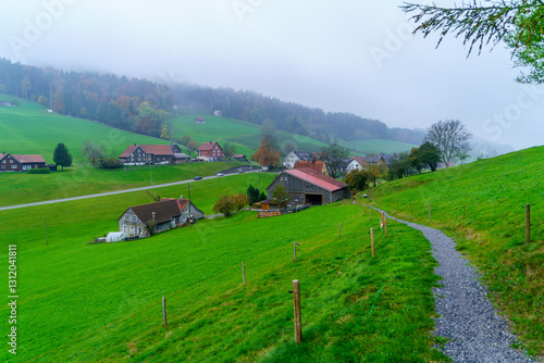 Obraz na płótnie Countryside landscape in northeast Switzerland w salonie