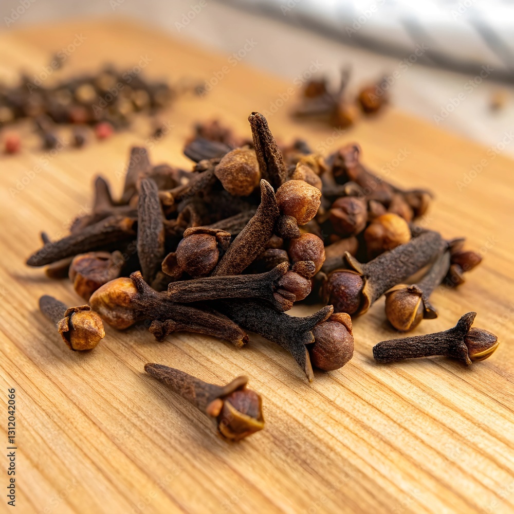 Obraz premium cloves on a wooden background