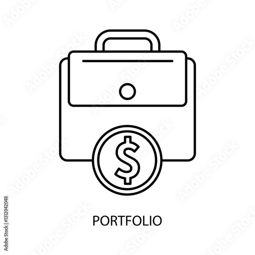 portfolio icons  symbol vector elements for infographic web
