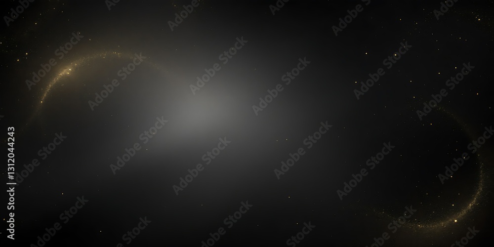 Obraz premium Abstract cosmic swirls with light trails. Dark background with glowing elements