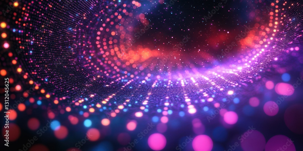 Colorful abstract light patterns in a swirling cosmic environment at night showcasing digital art concepts Colorful abstract light patterns in a swirling cosmic environment at night showcasing digital art concepts