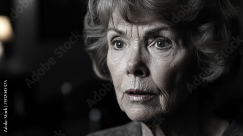 Close-up of a senior woman