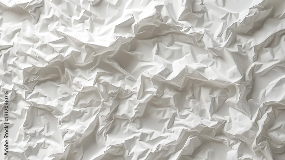 Obraz premium a finely detailed illustration of crumpled white paper with a delicate grid pattern