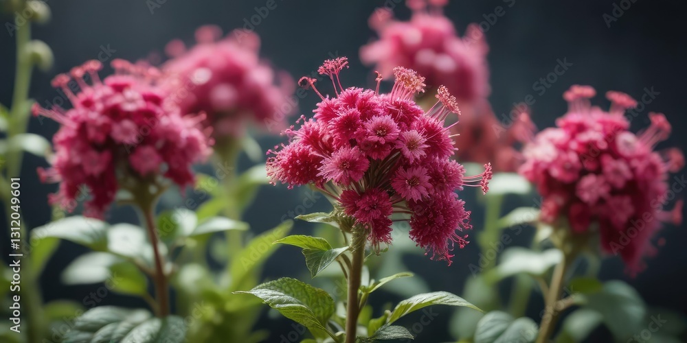 Macro shot of amaranth flowers with intricate details and soft focus, green, garden flowers Macro shot of amaranth flowers with intricate details and soft focus, green, garden flowers