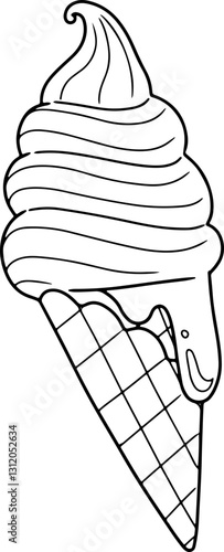 ice cream hand drawn