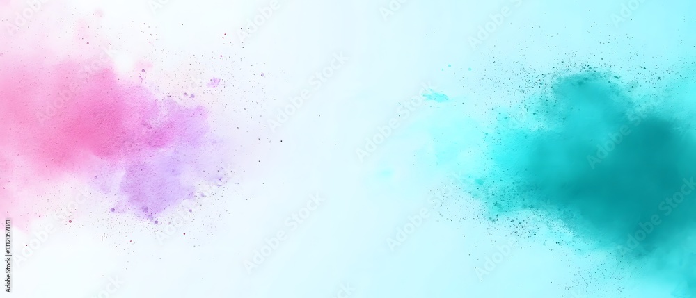 Vibrant Colorful Smoke Effect in Pink and Teal on Soft Background for Creative Projects Vibrant Colorful Smoke Effect in Pink and Teal on Soft Background for Creative Projects