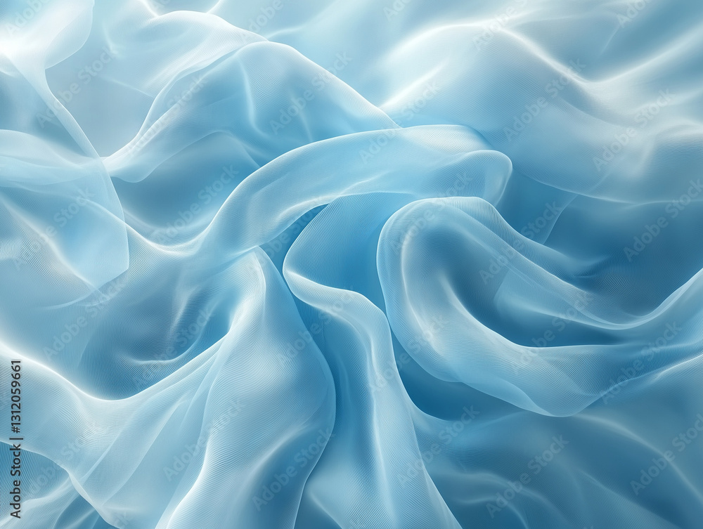 Elegant Light Blue Abstract Design for Creative Projects, blue satin background Elegant Light Blue Abstract Design for Creative Projects, blue satin background