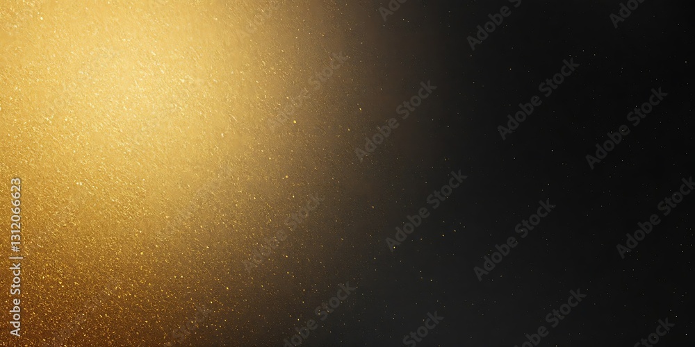 Obraz premium Abstract gold and black gradient background. Sparkling texture
