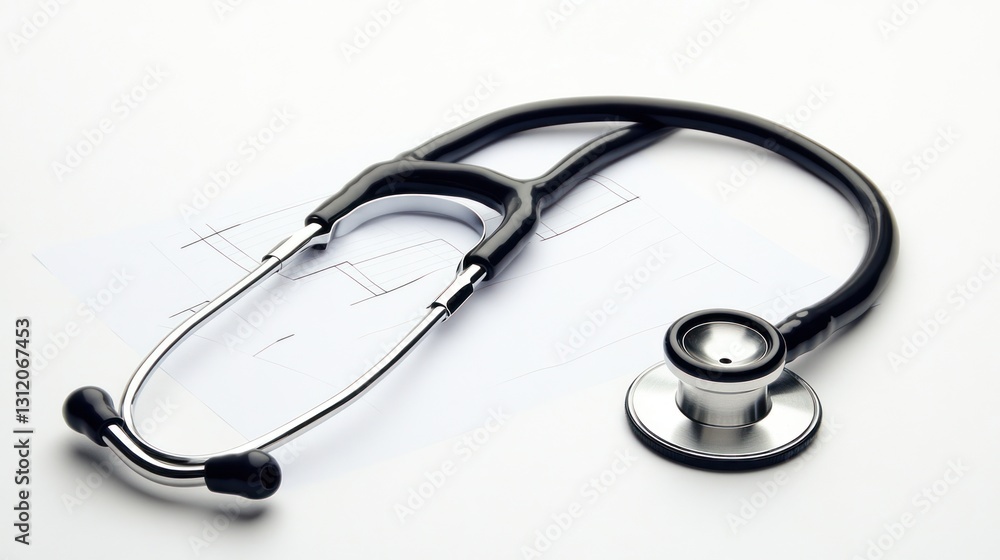 Medical Stethoscope on a white background Medical Stethoscope on a white background