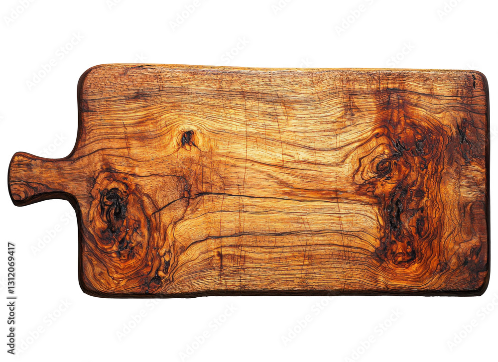 Beautifully crafted wooden cutting board showcasing intricate natural patterns and rich textures ideal for culinary activities in any kitchen setting Beautifully crafted wooden cutting board showcasing intricate natural patterns and rich textures ideal for culinary activities in any kitchen setting