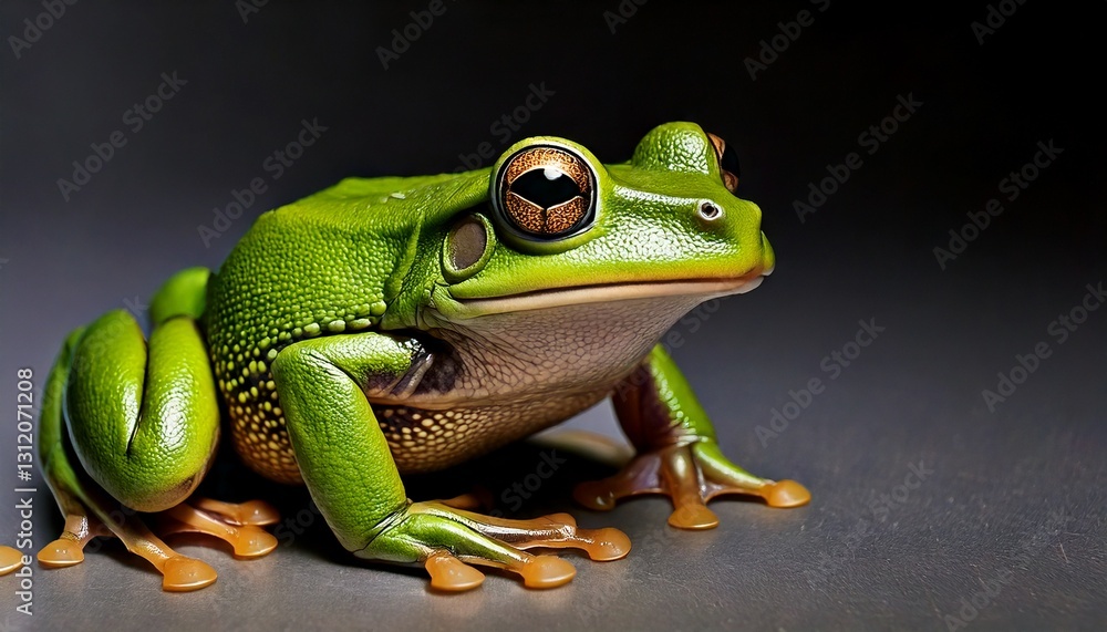 Fototapeta premium Close Up Photo of a Green Frog