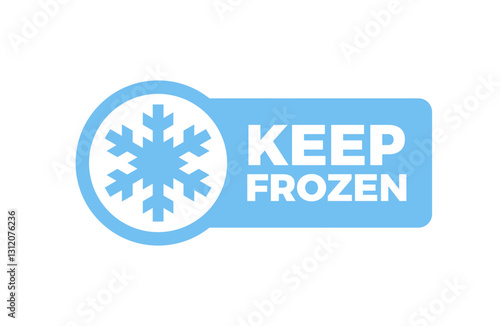 Keep Frozen Icon. Snowflake Symbol for Frozen Products and Storage.