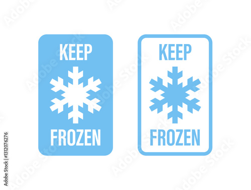 Keep Frozen Icon. Snowflake Symbol for Frozen Products and Storage.