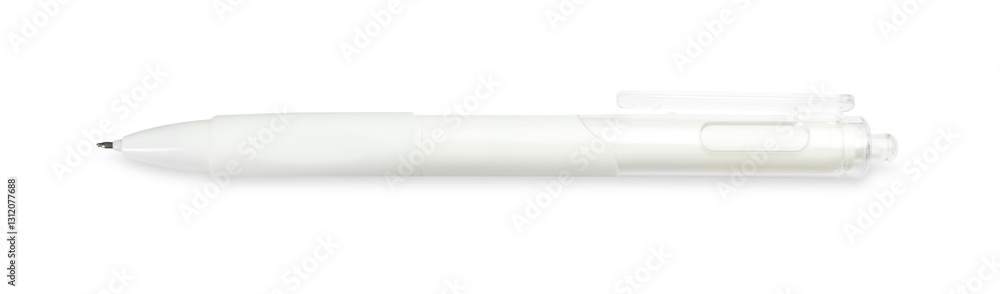 One pen isolated on white, top view One pen isolated on white, top view