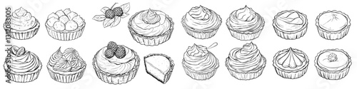 Delicious assortment of cupcakes featuring various flavors and decorations arranged neatly on a table