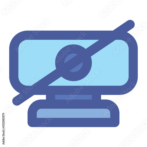 Webcam icon with an off active 
