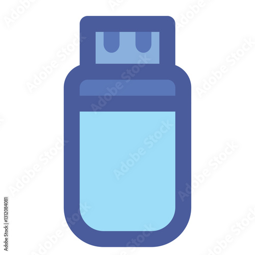 Compact flash drive filled line icon