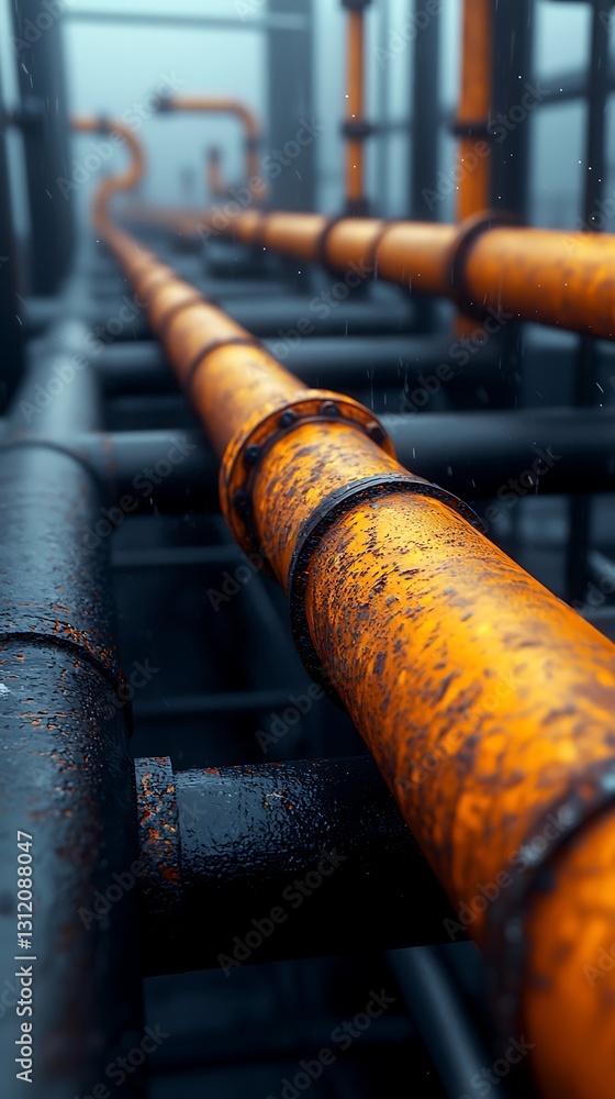 An abstract close-up of rusty pipes, showcasing a network of industrial infrastructure with a focus on contrasting colors and textures. An abstract close-up of rusty pipes, showcasing a network of industrial infrastructure with a focus on contrasting colors and textures.