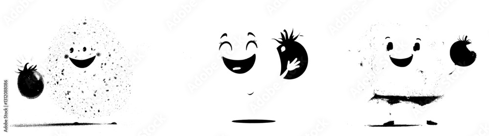 The cheerful mozzarella cartoon figure is smiling and waving its hands The cheerful mozzarella cartoon figure is smiling and waving its hands