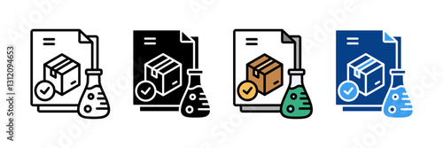 Quality Circle  Icon Set Multiple Style Collection