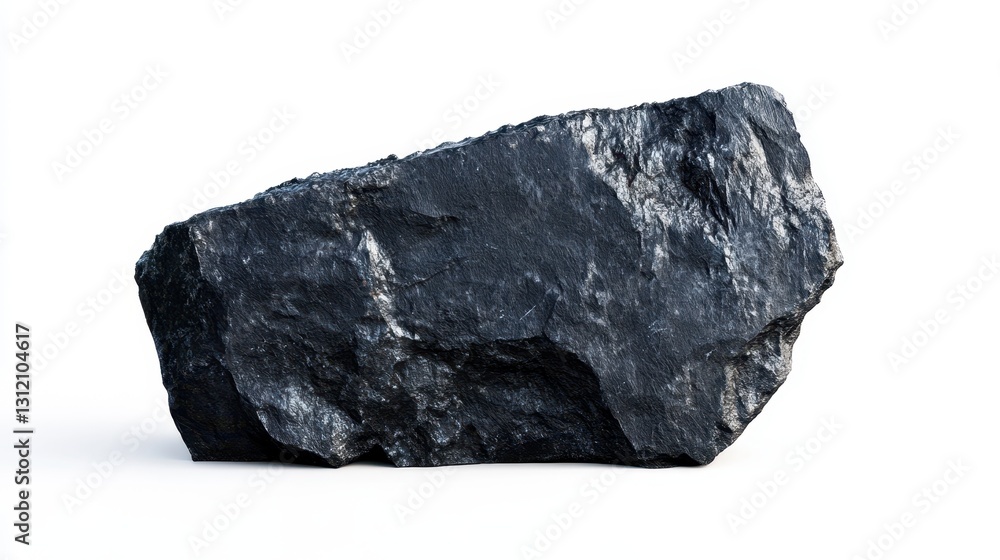 A piece of coal isolated on a white background, showcasing its dark, rugged texture and natural form. A piece of coal isolated on a white background, showcasing its dark, rugged texture and natural form.