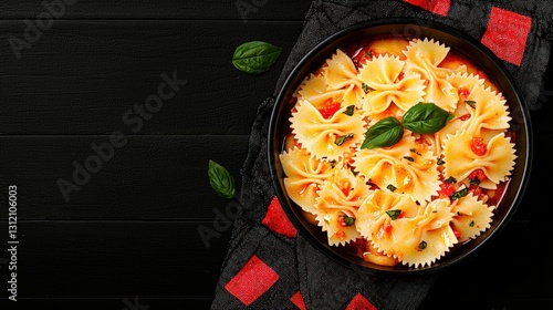 Delicious bowl of homemade pasta sauce with fresh basil leaves ready to complement any dish
