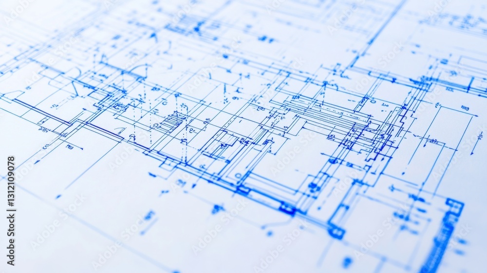Examining engineering blueprints workshop technical drawing indoor closeup architectural insights Examining engineering blueprints workshop technical drawing indoor closeup architectural insights
